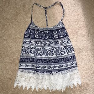 LA hearts open back tank